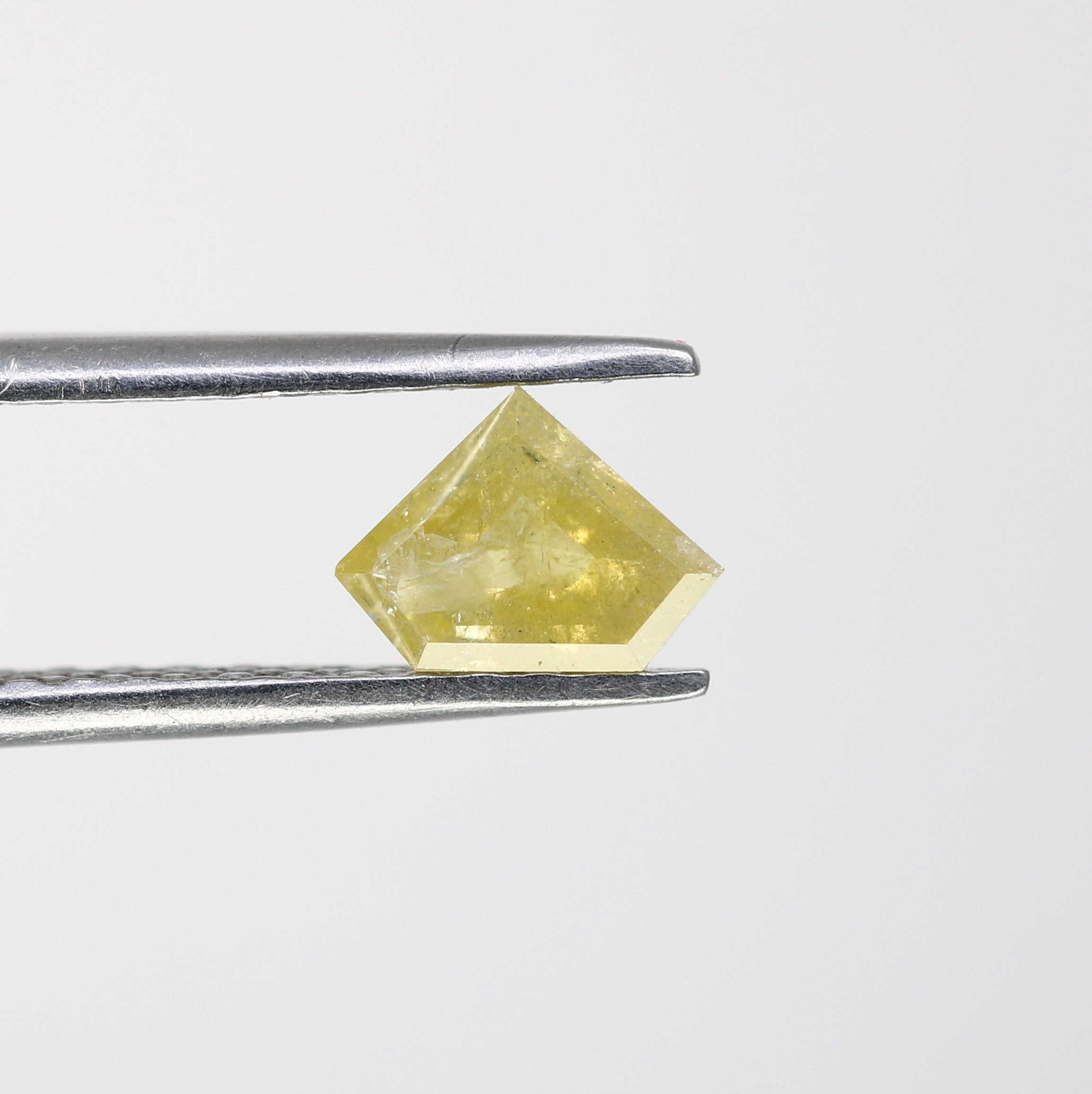 0.65 Carat 5 MM Diamond Shaped Loose Rustic Yellow Diamond For Diamond Earring