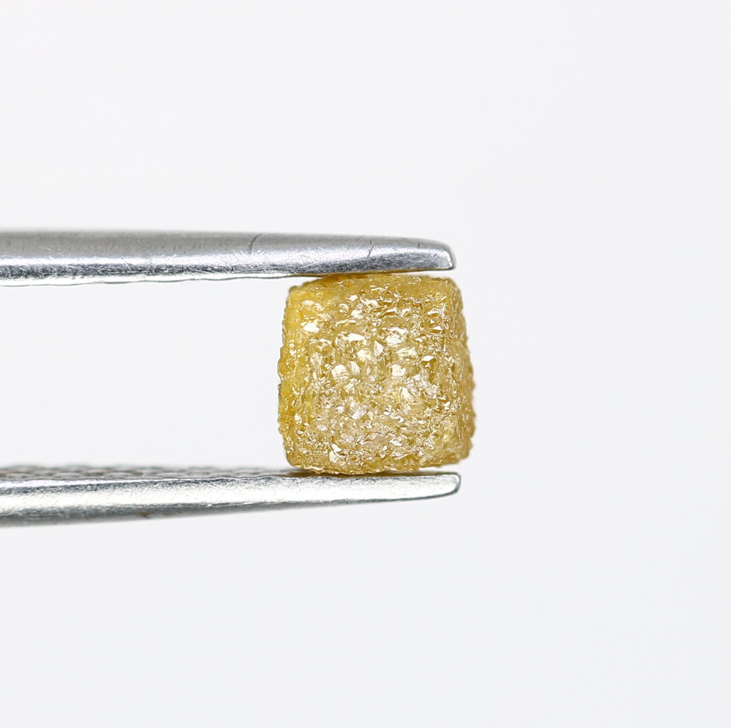 1.00 Carat Fancy Yellow Natural Loose Congo Cube Raw Rough Diamond For Diamond Jewelry