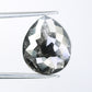 5.15 CT 13.30 MM Pear Shape Salt And Pepper Diamond For Engagement Ring