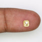 0.62 Carat 4.7 MM Cushion Shaped Loose Fancy Yellow Diamond For Promise Ring