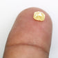 0.62 Carat 4.7 MM Cushion Shaped Loose Fancy Yellow Diamond For Promise Ring