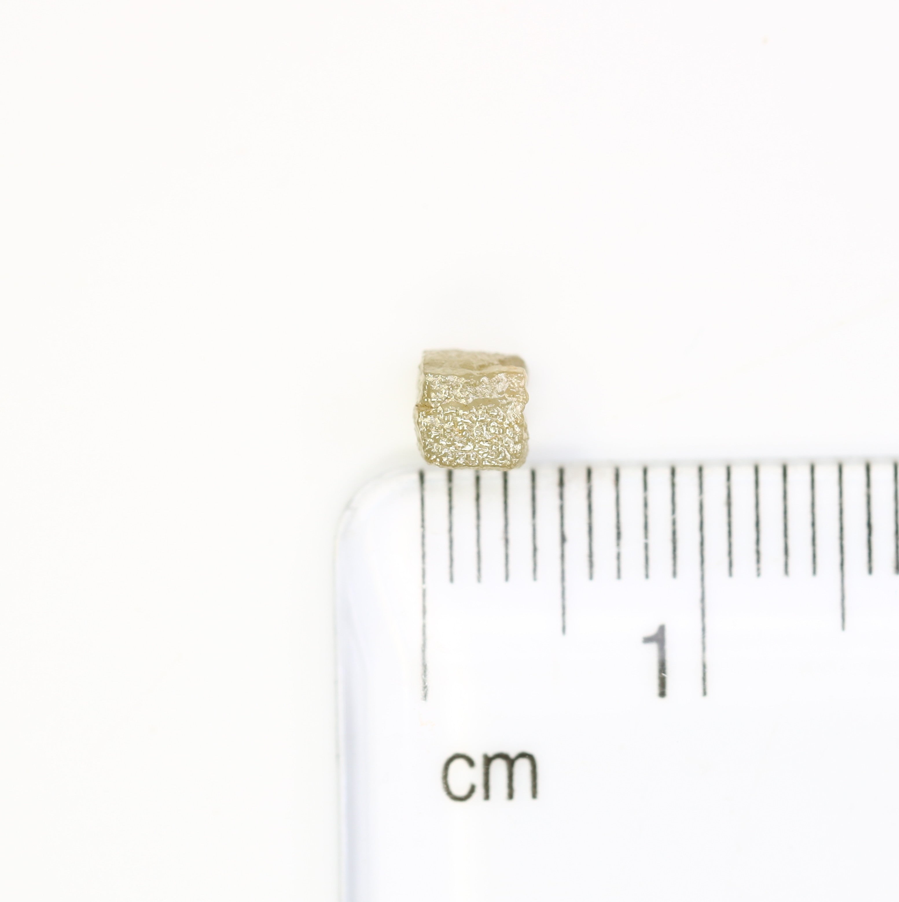 0.89 CT 4.10 MM Grey Natural Loose Congo Cube Shape Uncut Raw Rough Diamond