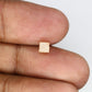 0.93 CT 4.20 x 4.10 MM Peach Natural Congo Cube Raw Cunt Rough Diamond For Galaxy Ring