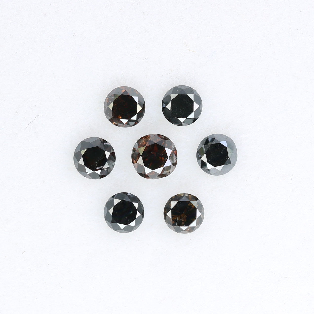 0.50 CT Round Brilliant Cut Dark Brown Diamond For Engagement Ring