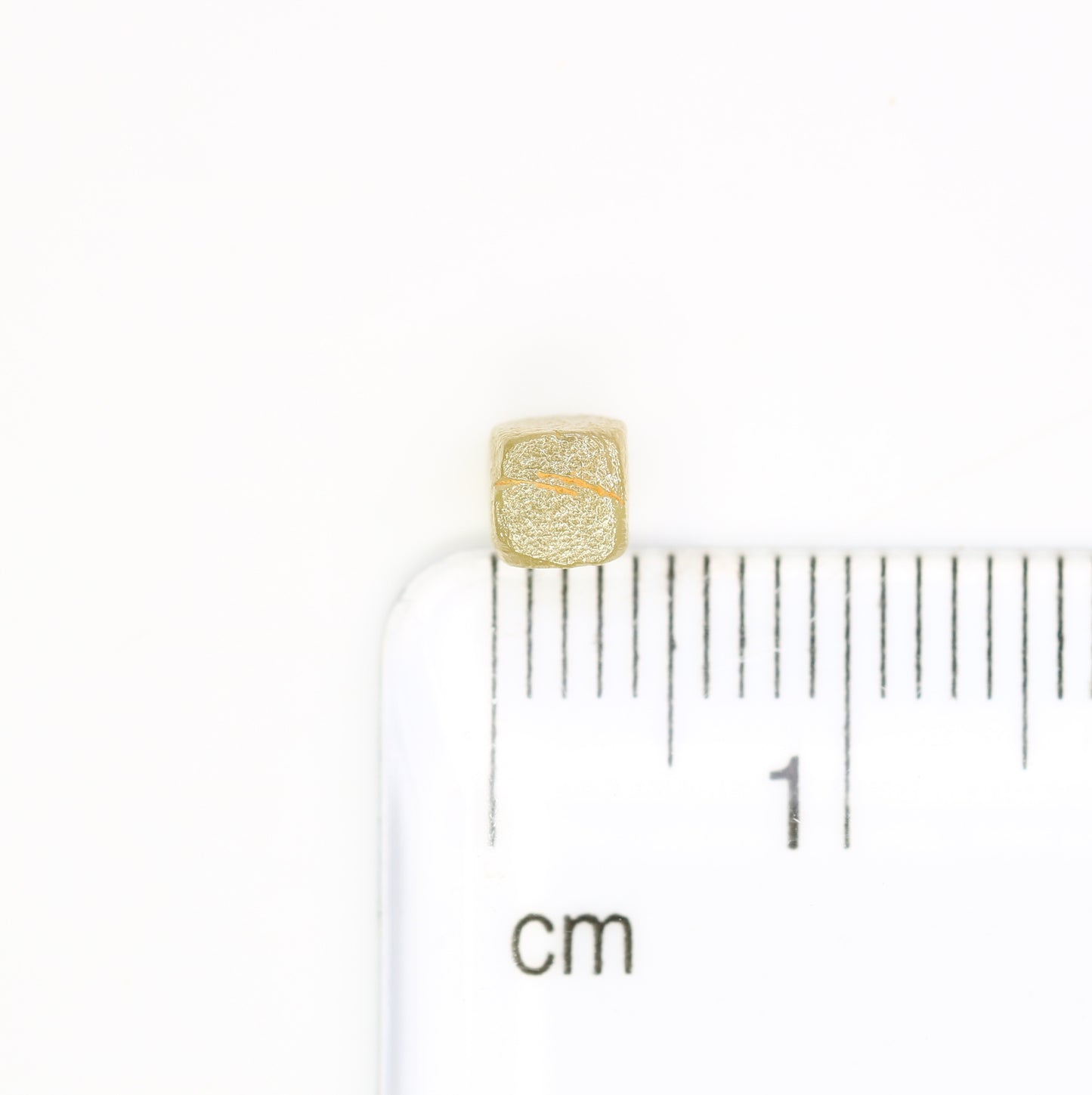 0.93 CT 4.00 x 3.90 MM Natural Yellow Loose Congo Cube Shape Raw Rough Diamond