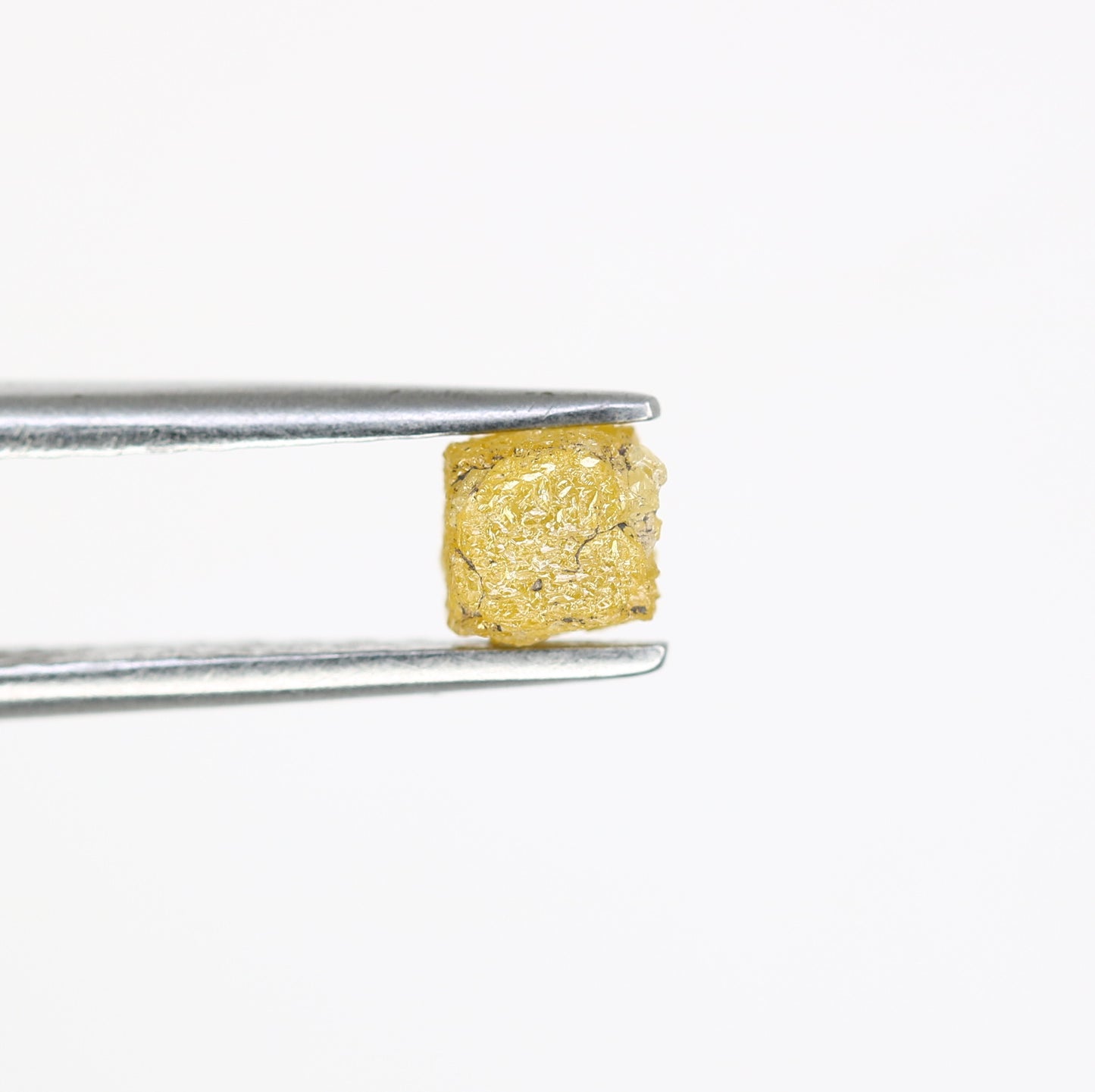 0.84 Carat Fancy Yellow Color Natural Loose Antique Congo Cube Rough Diamond For Wedding Ring