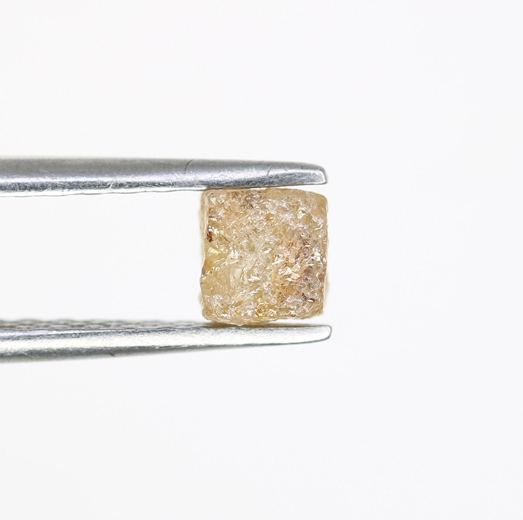 0.89 CT 4.20 MM Peach Color Natural Loose Congo Cube Raw Rough Diamond For Galaxy Ring