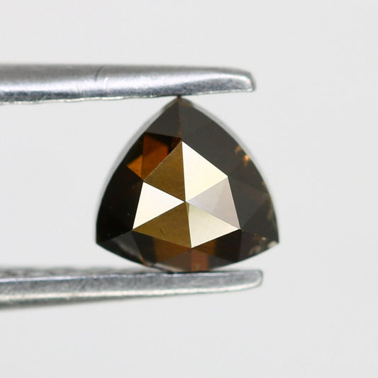0.59 Carat Loose Dark Brown Triangle-Shaped Natural Diamond – Distinctive Gem for Unique Wedding Rings - JayKrishna Diamond