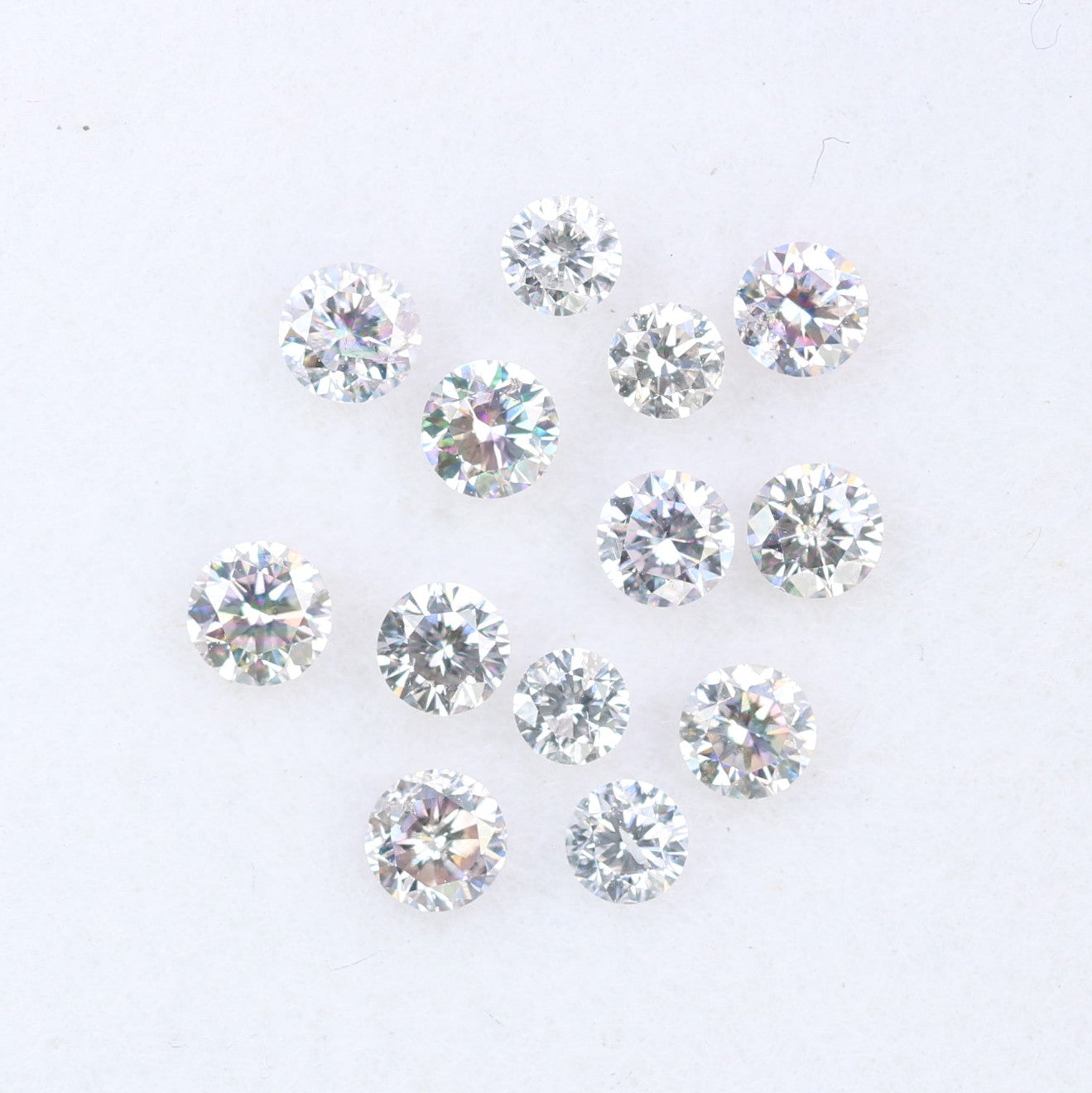 0.74 CT 2.10 To 2.60 MM Round Brilliant Cut Fancy Very Light Pink Diamond For Engagement Ring