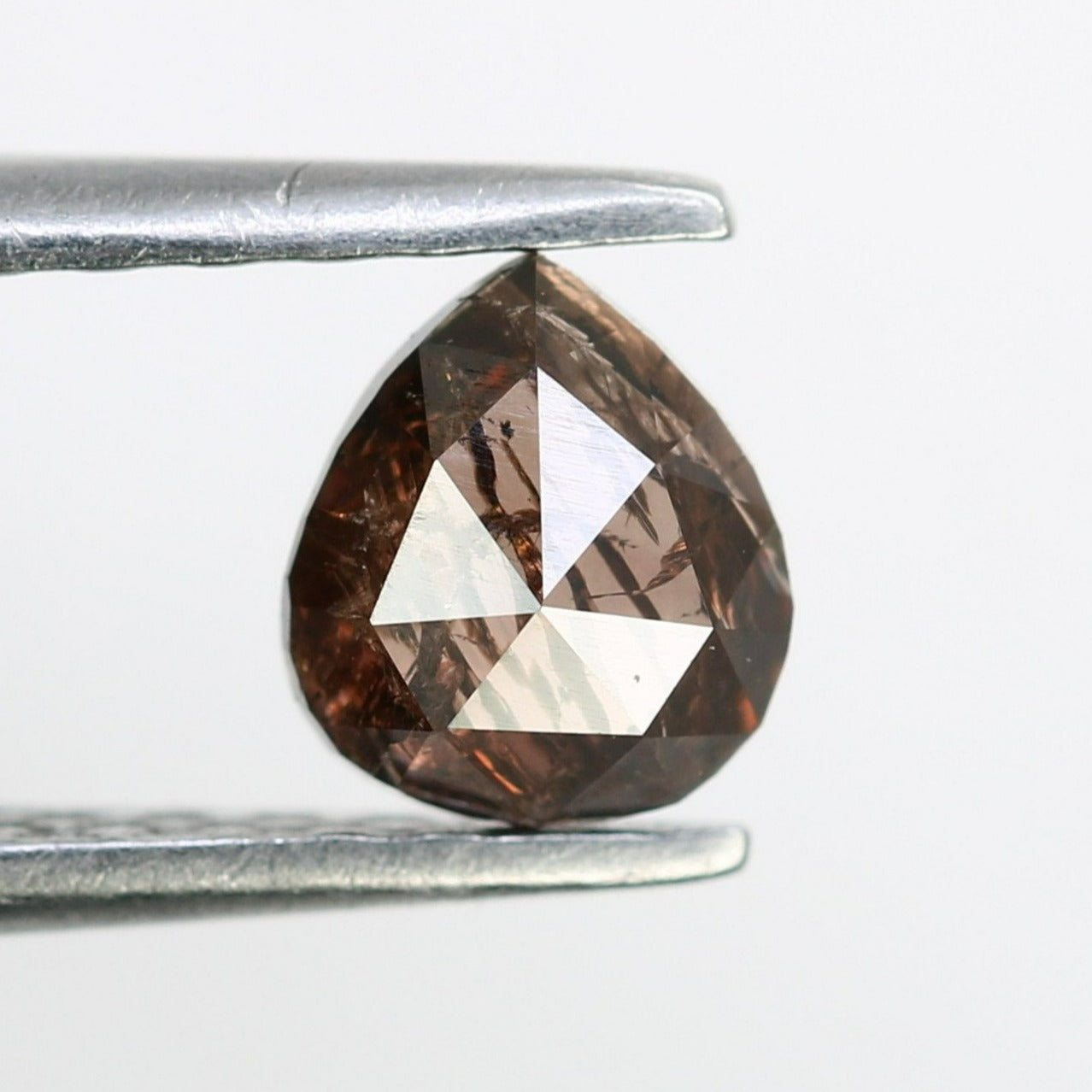 0.56 Carat 5.6 MM Pear Shape Loose Natural Brown Diamond For Wedding Ring