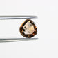 0.62 CT 5.3 MM Pear Cut Loose Natural Brown Diamond For Galaxy Ring