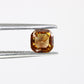 0.51 Carat 4.2 MM Cushion Shape Loose Natural Brown Diamond For Wedding Ring