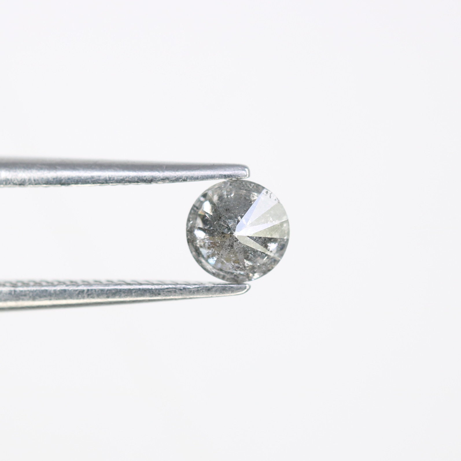 0.39 CT 4.50 x 2.90 MM Brilliant Cut Round Salt and Pepper Loose Diamond for Custom Engagement Rings, Unique Fine Jewelry & Ethical Bridal Jewelry - JayKrishna Diamond