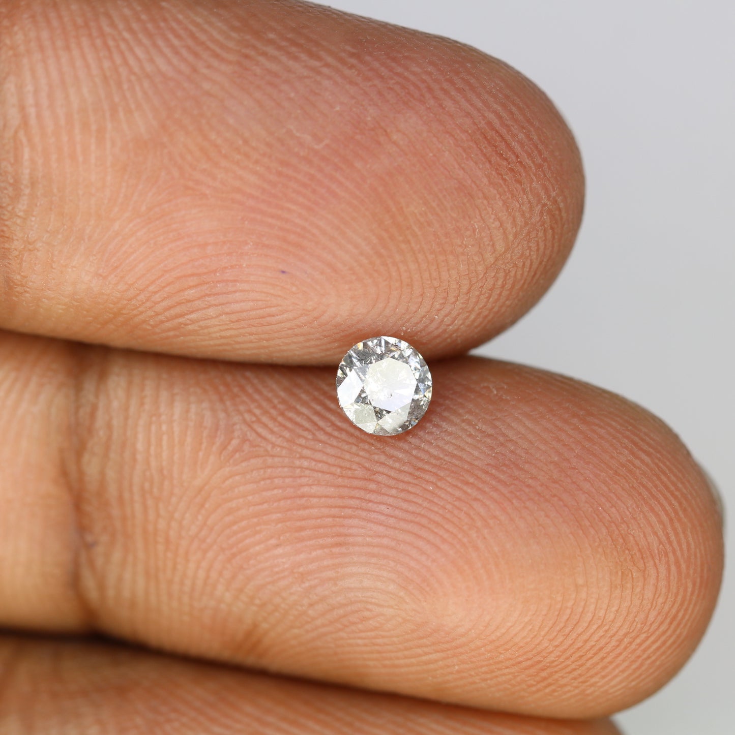 0.39 CT 4.50 x 2.90 MM Brilliant Cut Round Salt and Pepper Loose Diamond for Custom Engagement Rings, Unique Fine Jewelry & Ethical Bridal Jewelry - JayKrishna Diamond