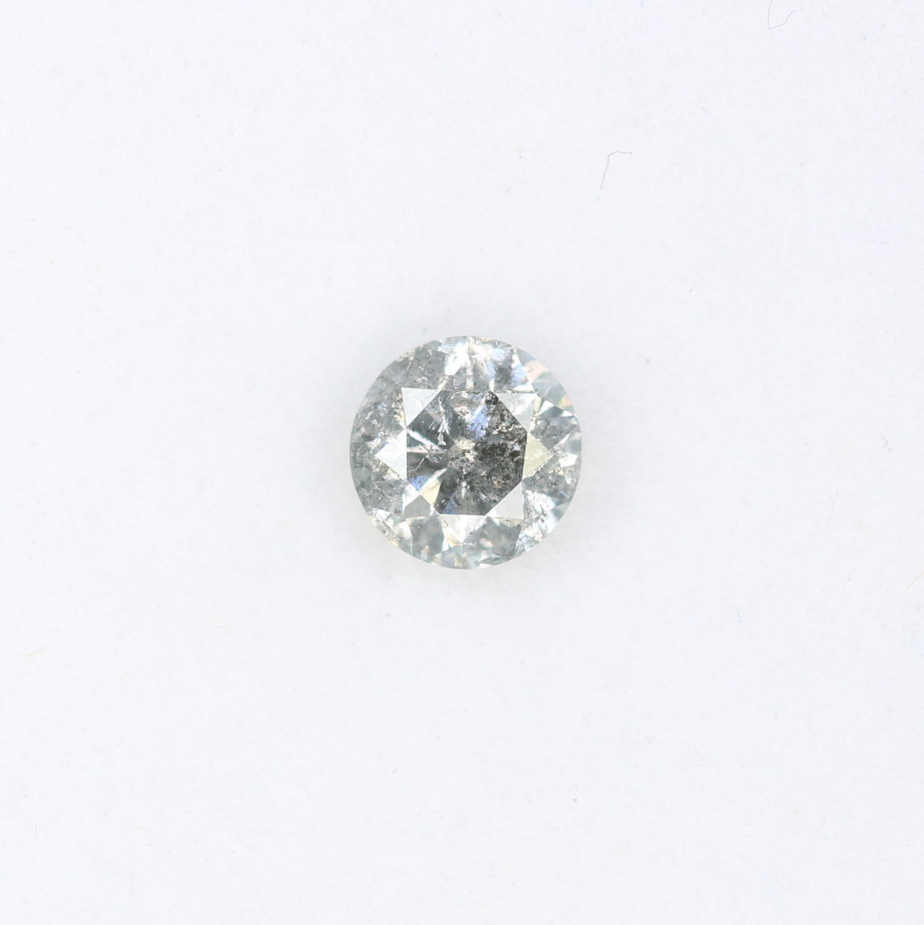 0.39 CT 4.50 x 2.90 MM Brilliant Cut Round Salt and Pepper Loose Diamond for Custom Engagement Rings, Unique Fine Jewelry & Ethical Bridal Jewelry - JayKrishna Diamond