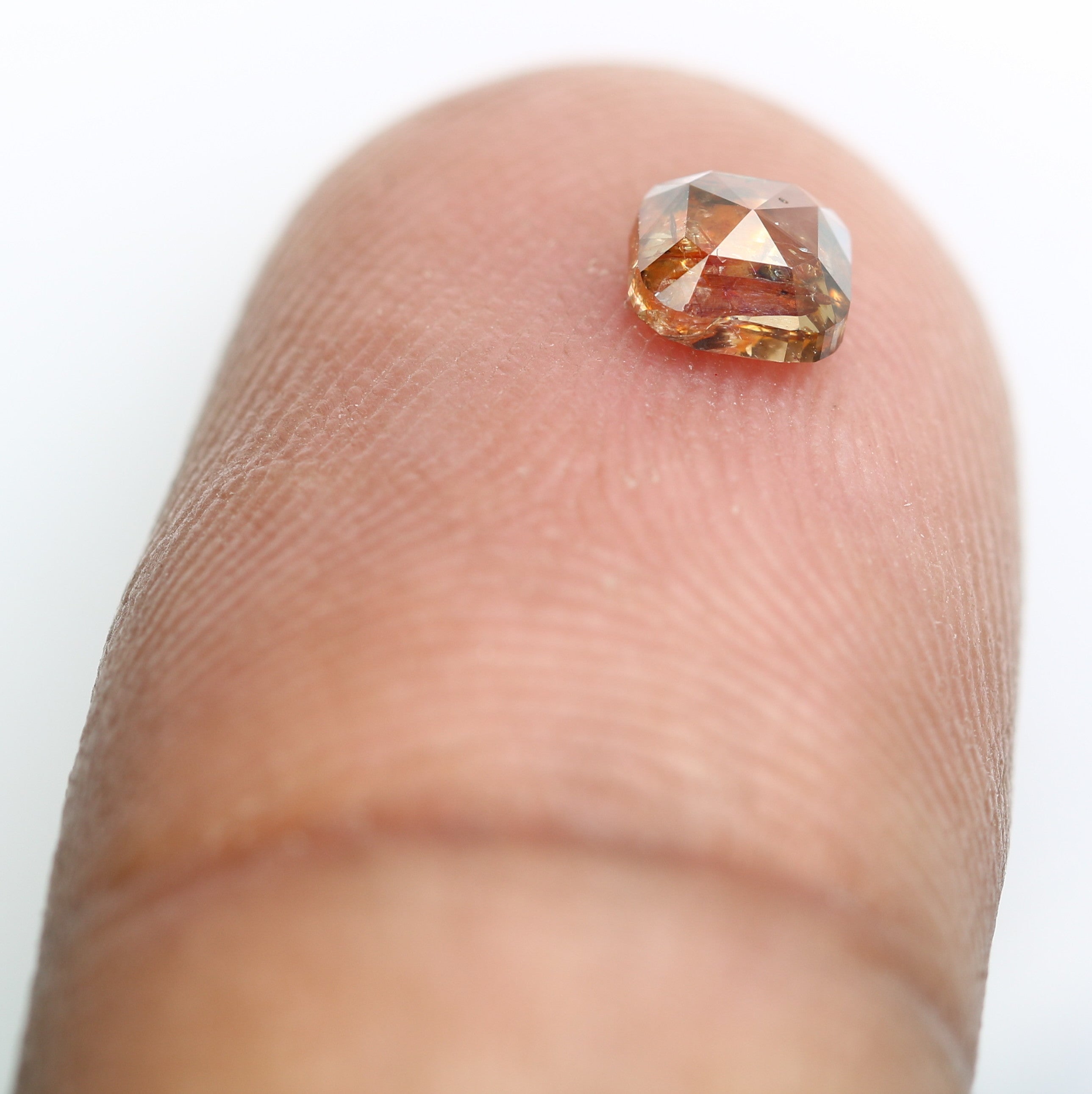 0.50 Carat Natural Fancy Orange Color Loose Diamond For Wedding Ring