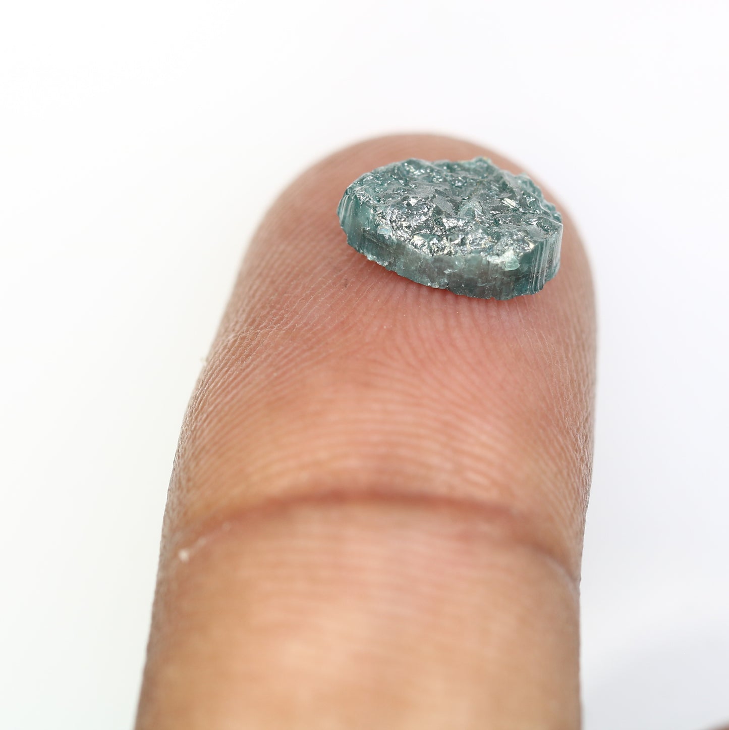 2.14 Carat Pear Cut Diamond Blue Blue Color Raw Rough Diamond For Vintage Ring
