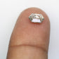 0.95 CT 7.30 MM Elongated Hexagon Shape Salt And Pepper Diamond