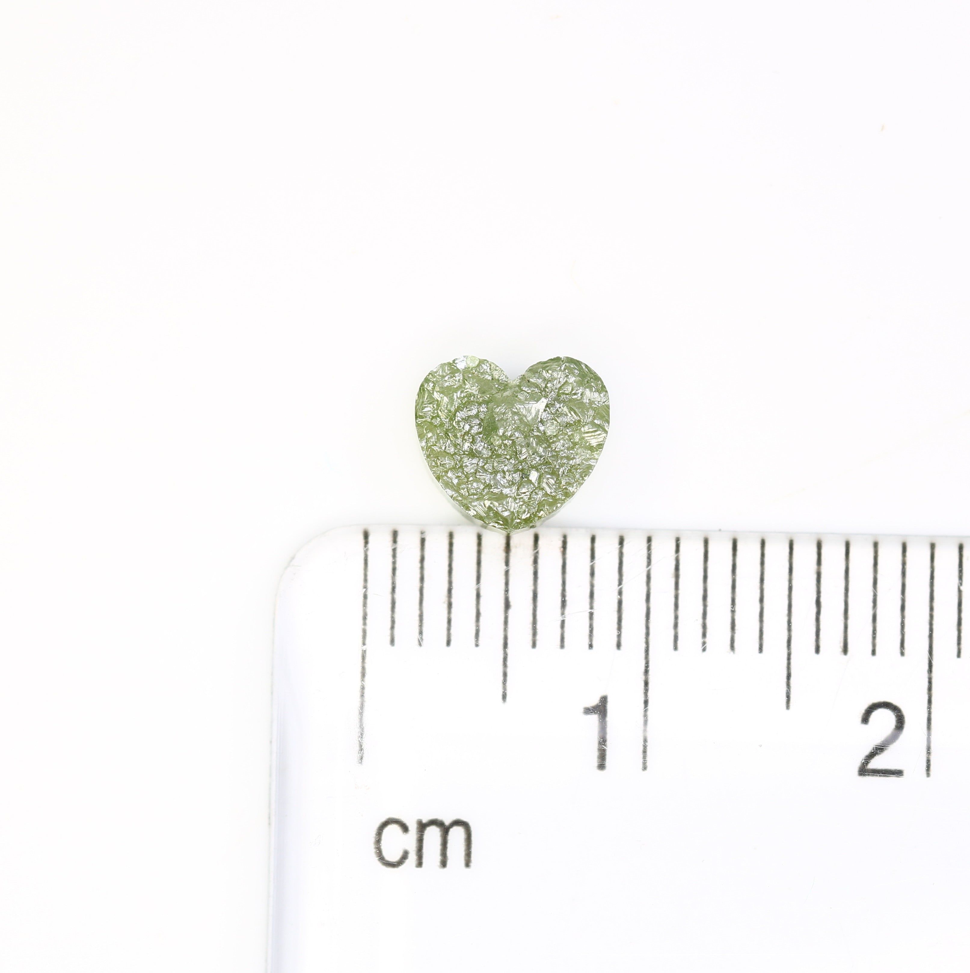 1.16 Carat Green Color Loose Fancy Heart Shape Diamond For Wedding Ring