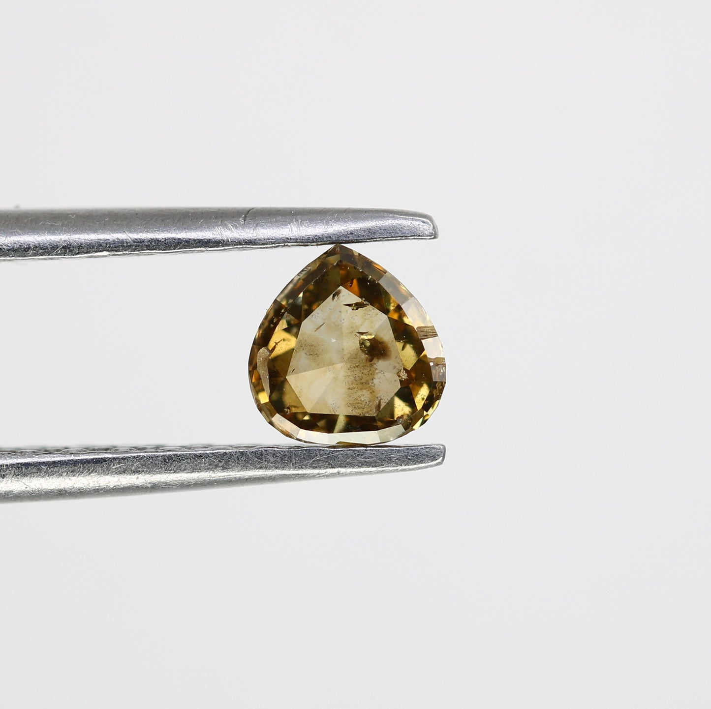 0.39 CT 4.5 MM Natural Brown Pear Shaped Loose Diamond For Galaxy Ring