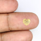 0.85 Carat Yellow Color Heart Shape Loose Raw Rough Diamond For Wedding Ring