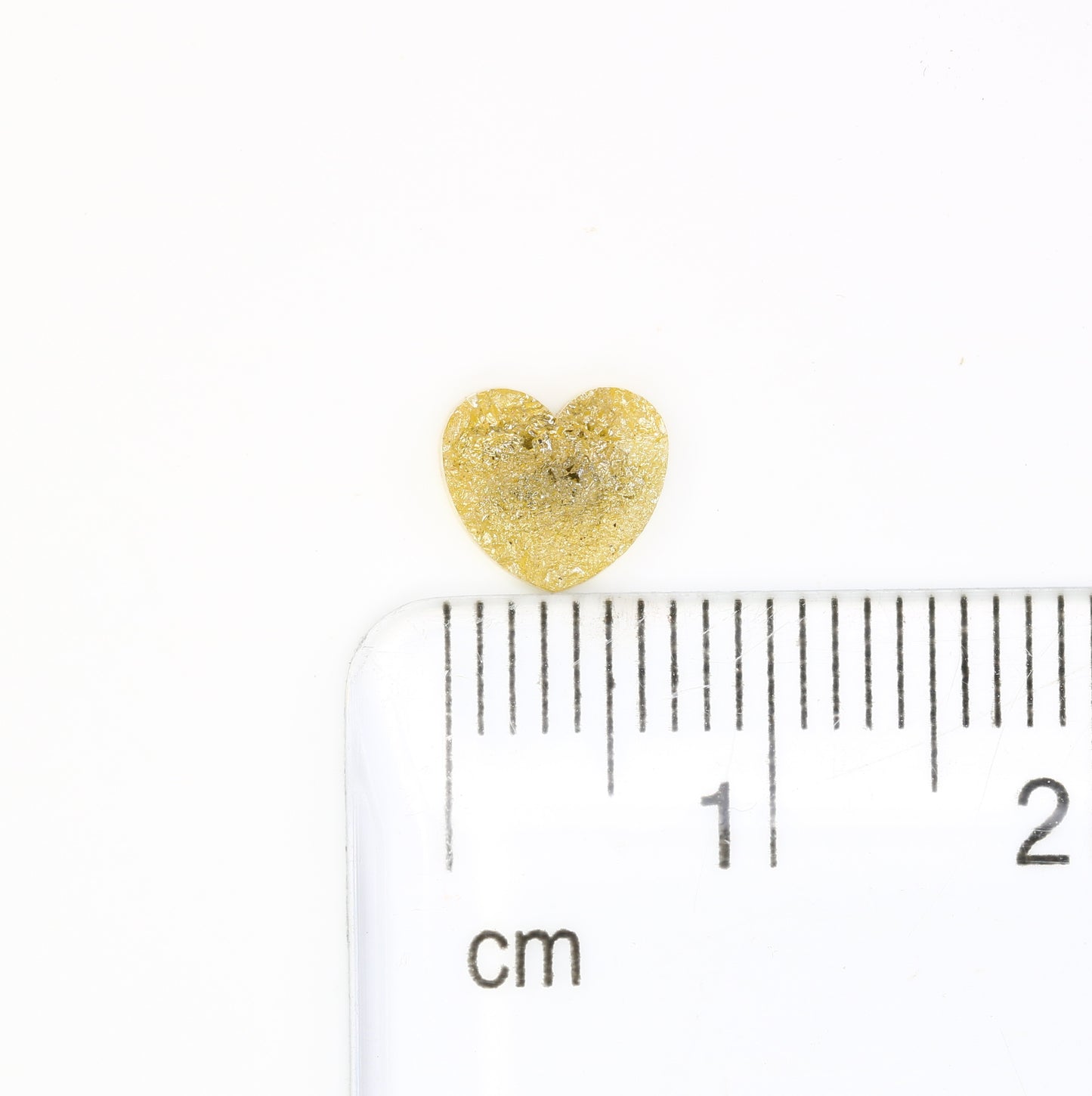 0.85 Carat Yellow Color Heart Shape Loose Raw Rough Diamond For Wedding Ring