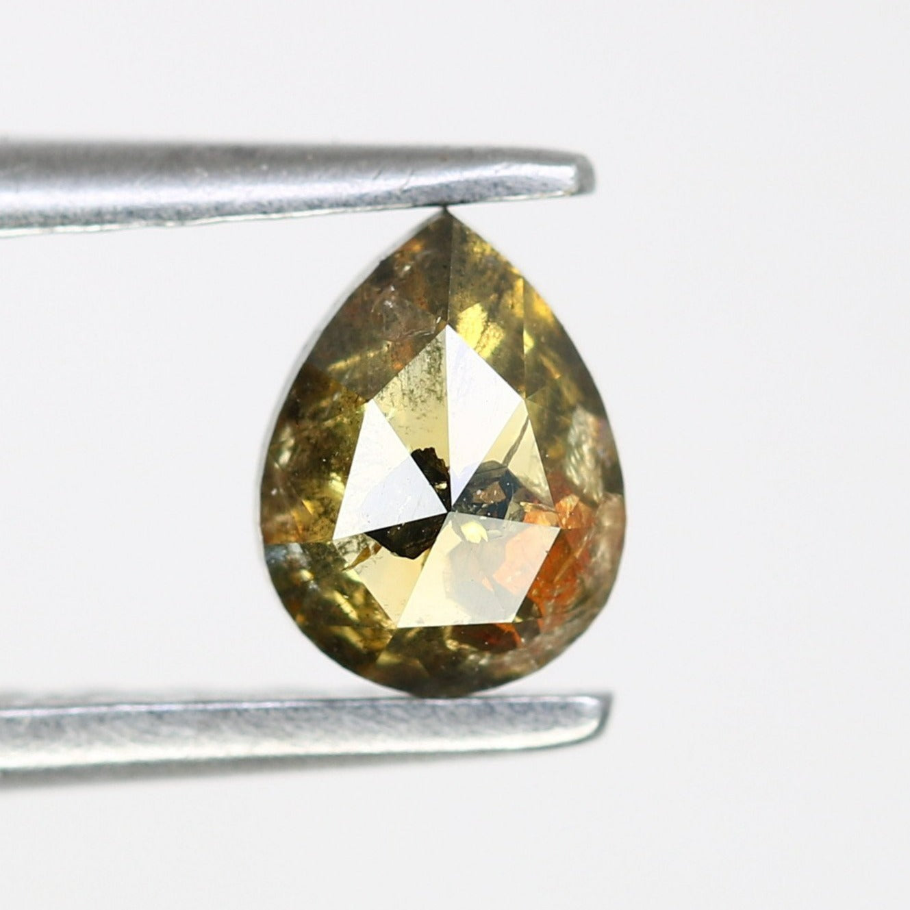 0.44 CT Fancy Brown Color Loose Pear Shaped Diamond For Engagement Ring