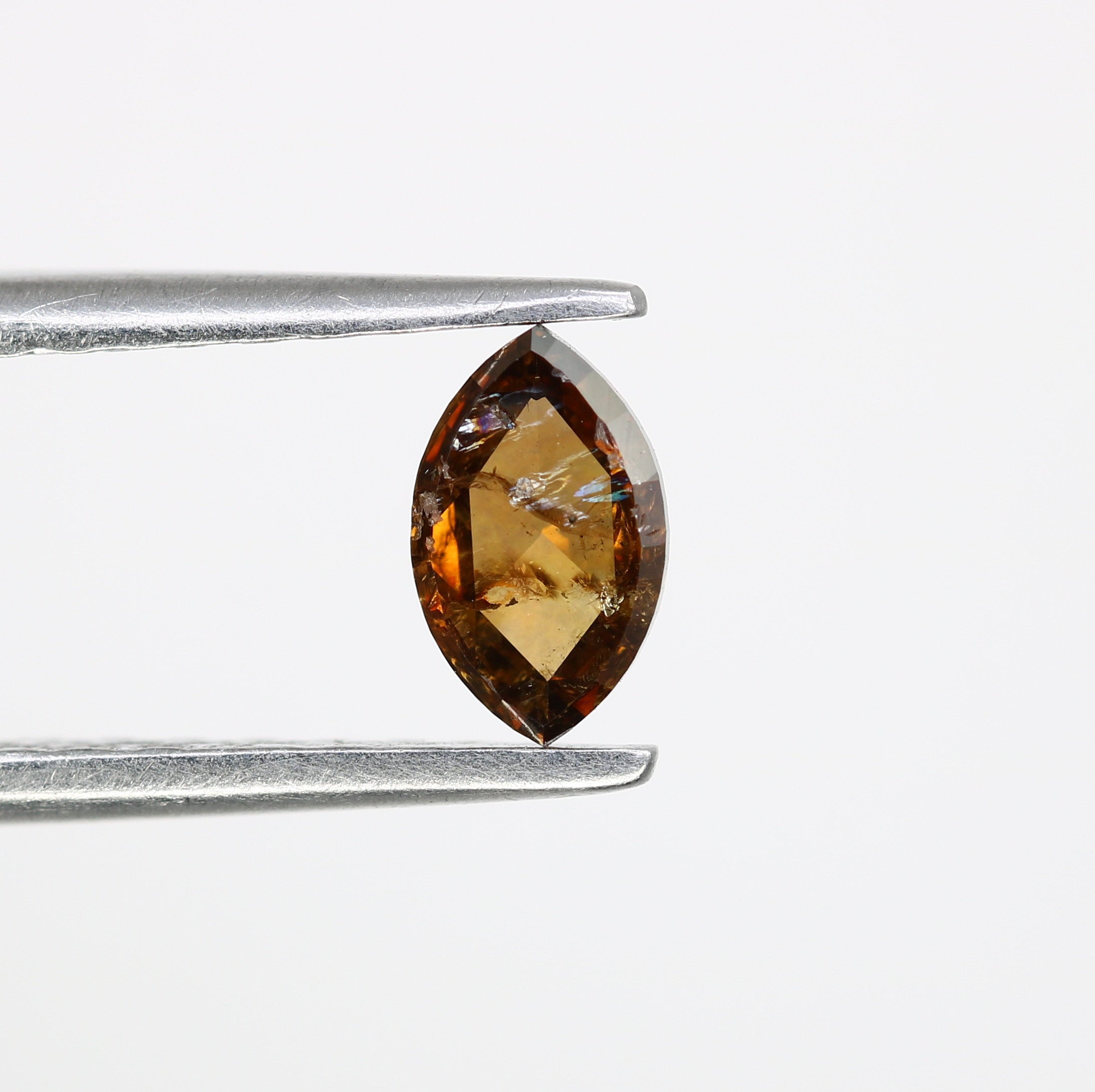 0.44 Carat 6.2 MM Marquise Shape Fancy Brown Color Diamond For Wedding Ring