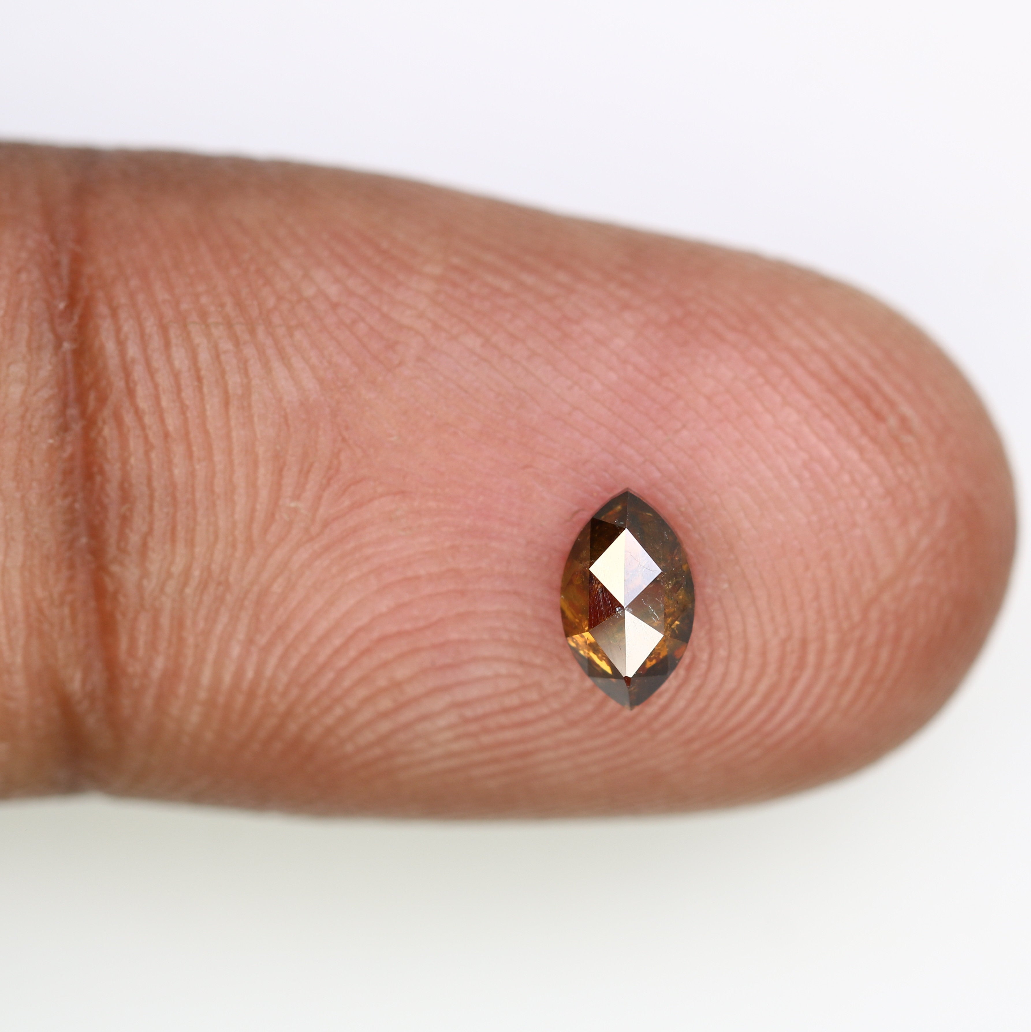 0.44 Carat 6.2 MM Marquise Shape Fancy Brown Color Diamond For Wedding Ring
