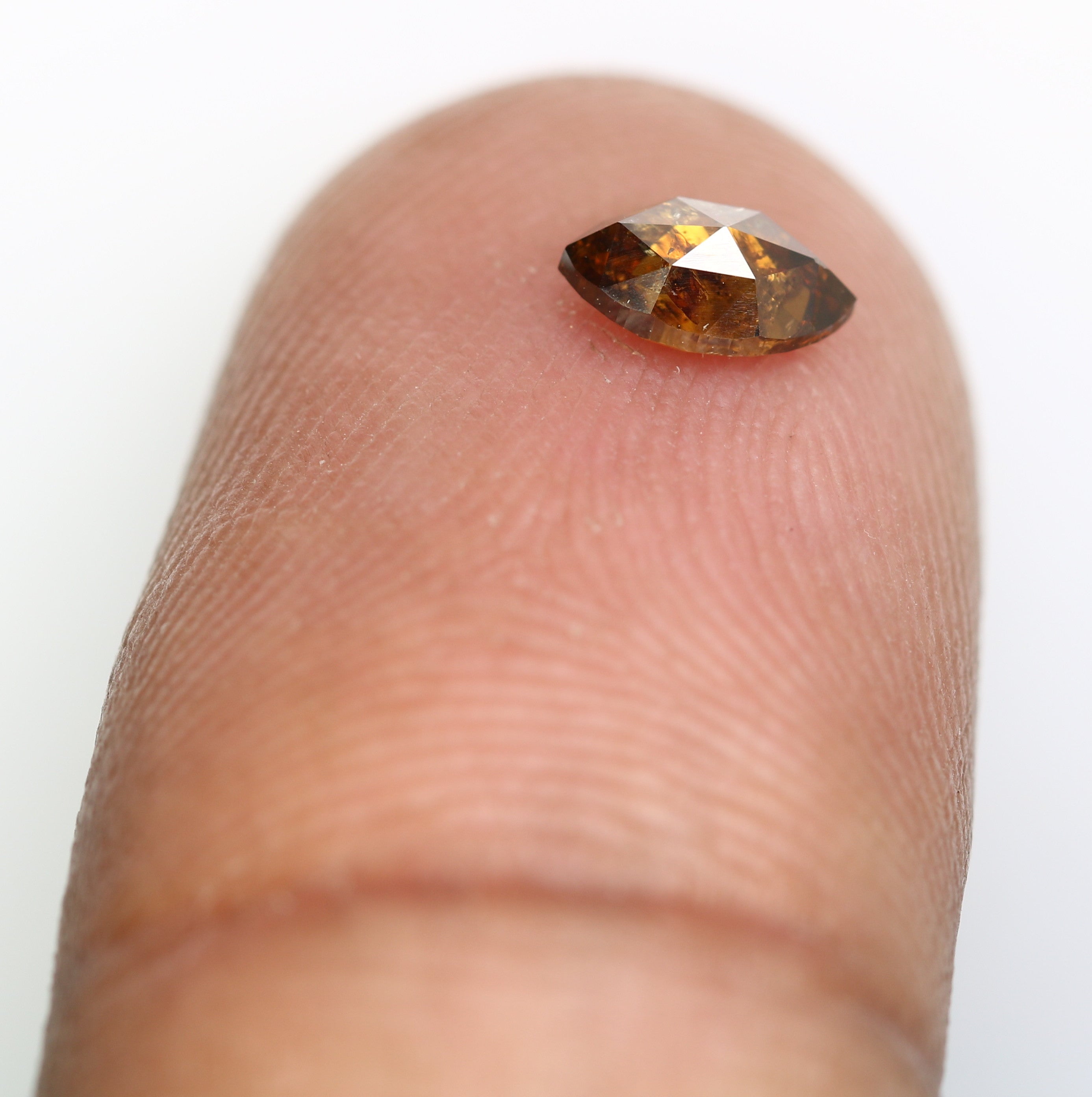 0.44 Carat 6.2 MM Marquise Shape Fancy Brown Color Diamond For Wedding Ring