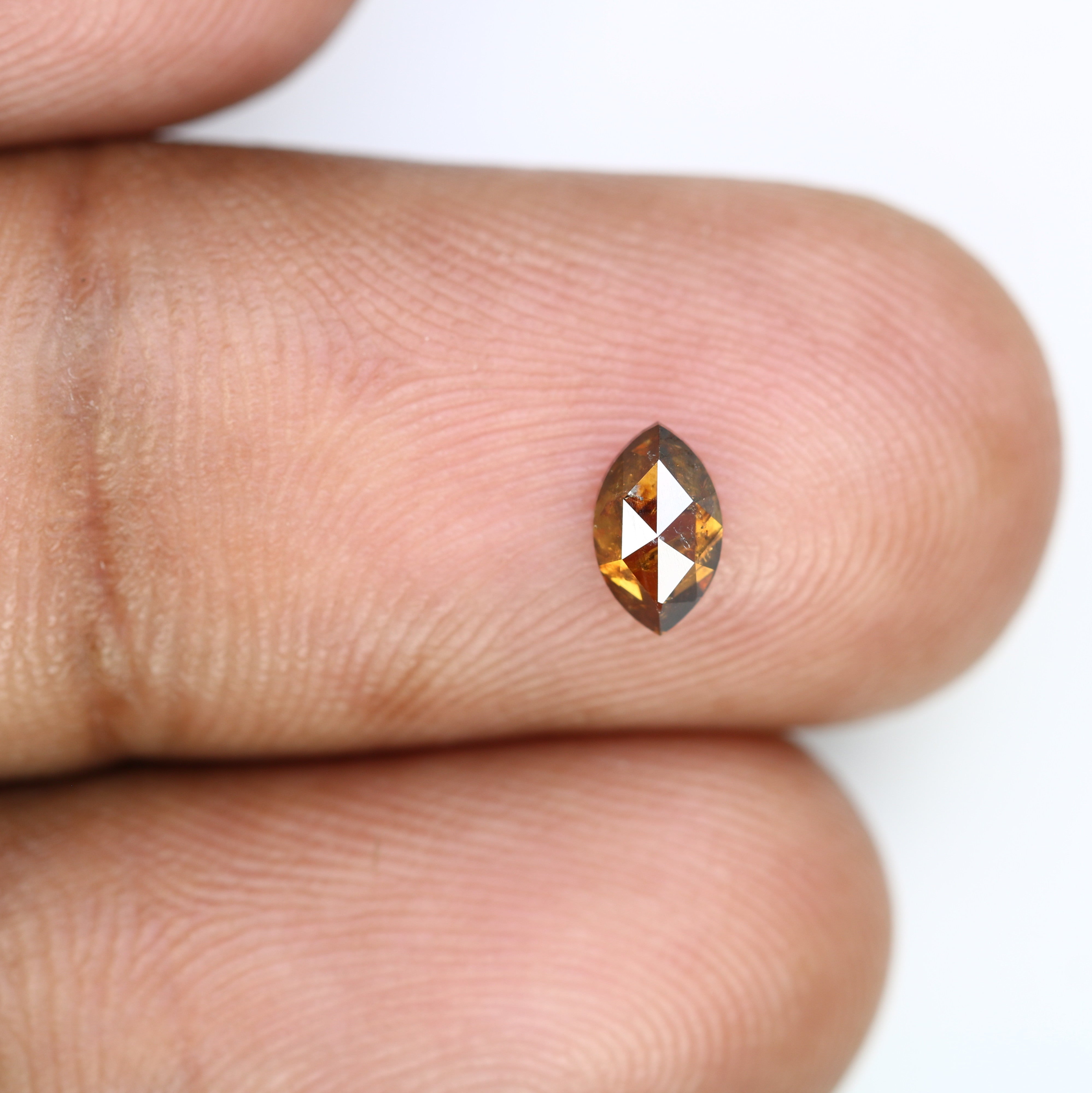 0.44 Carat 6.2 MM Marquise Shape Fancy Brown Color Diamond For Wedding Ring