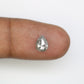 1.10 CT Pear Shape Salt And Pepper Natural Diamond For Engagement Ring