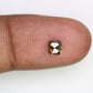 0.57 Ct 4.9 MM Brown Color Loose Cushion Diamond For Engagement Ring
