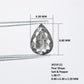 1.08 CT 8.80 MM Salt And Pepper Pear Shape Diamond For Engagement Ring