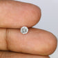 0.37 CT 4.50 MM Round Salt And Pepper Brilliant Cut Diamond For Engagement Ring