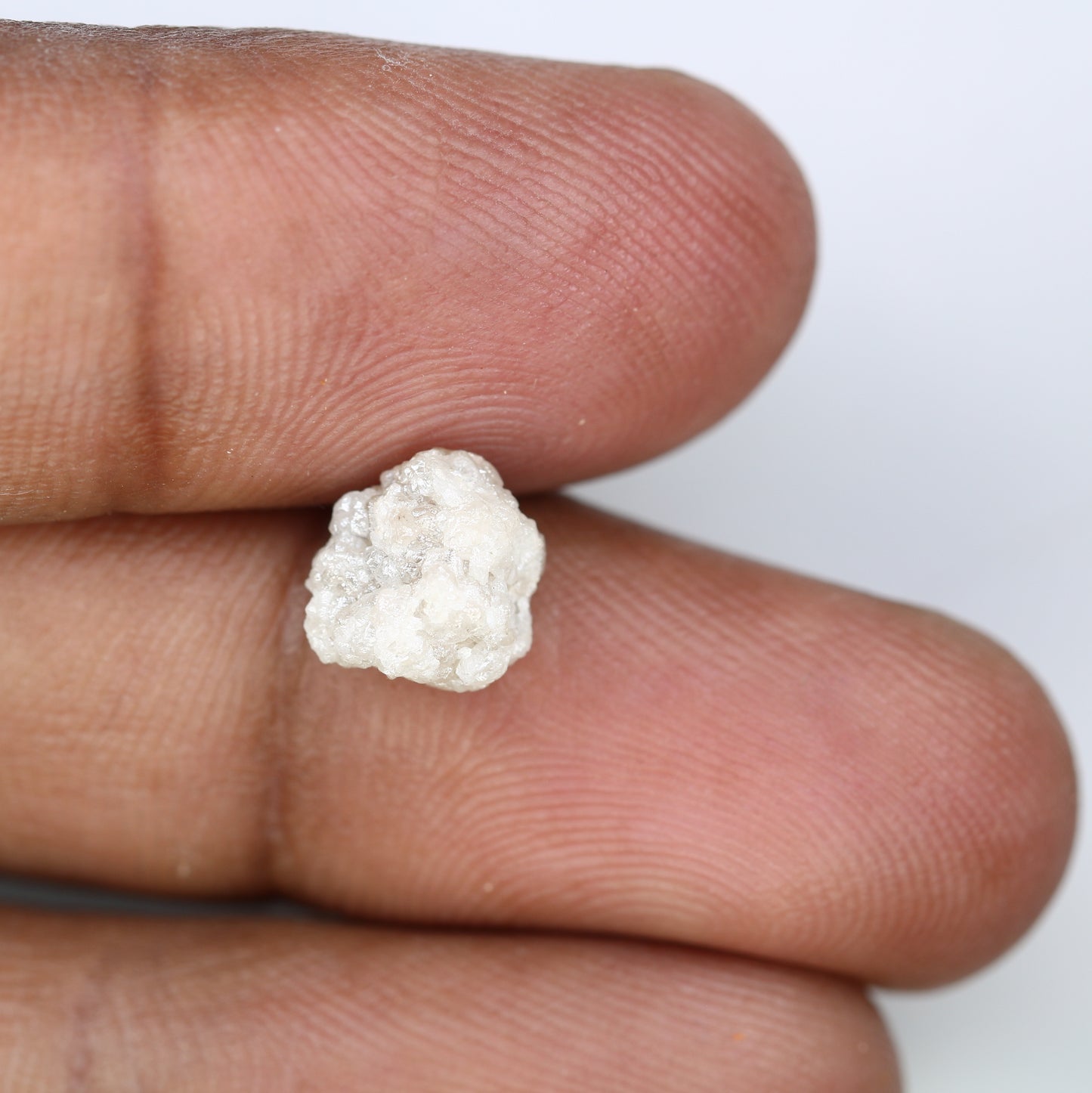 3.19 CT Rough Uncut White Irregular Shape Raw Diamond For Promise Ring