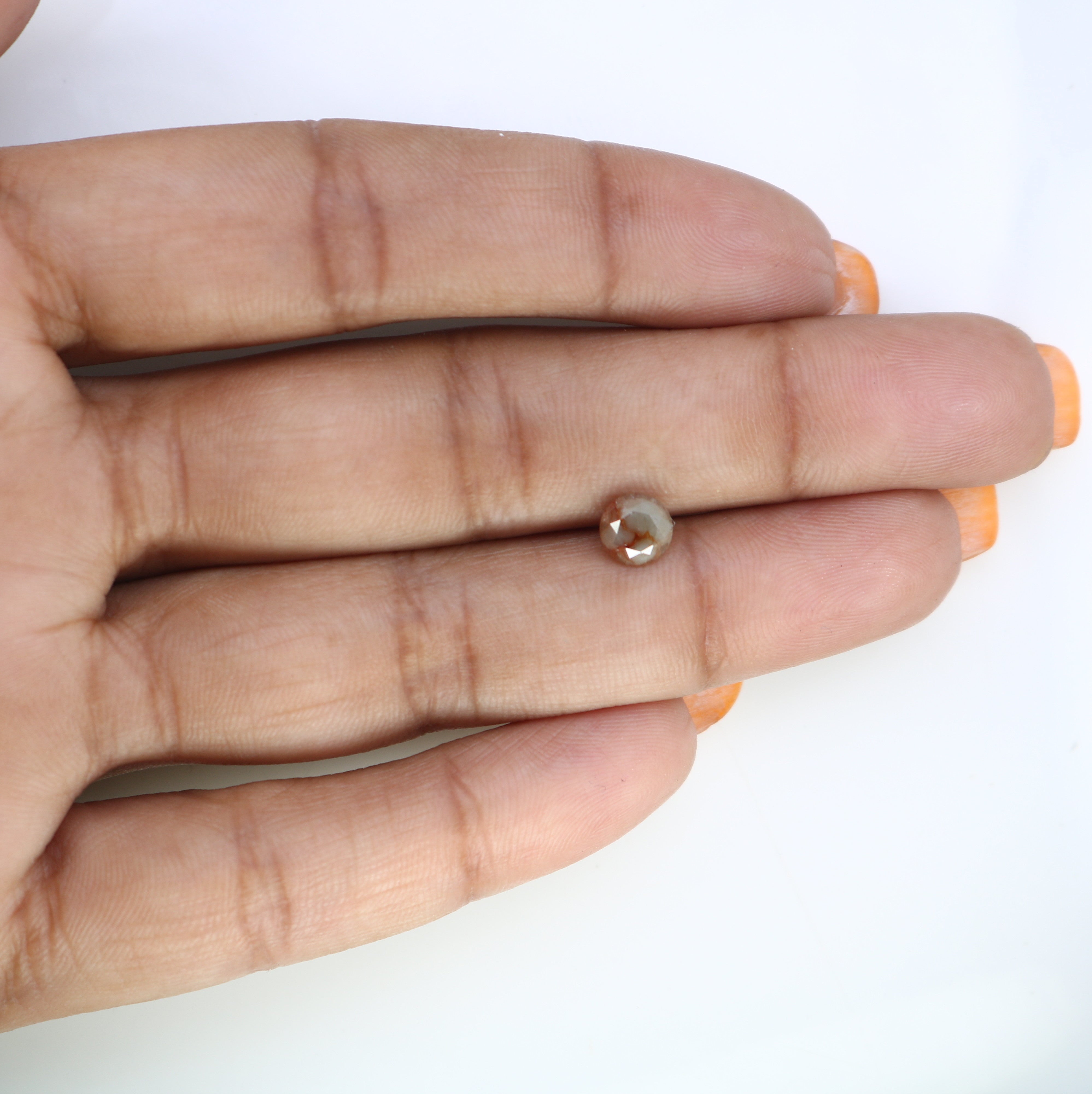 1.09 CT 5.90 x 4.70 MM Round Brilliant Cut Loose Grey Diamond For Engagement Ring