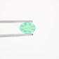 0.96 CT Beautiful Green Emerald Sapphire Oval Cut Gemstone For Engagement Ring