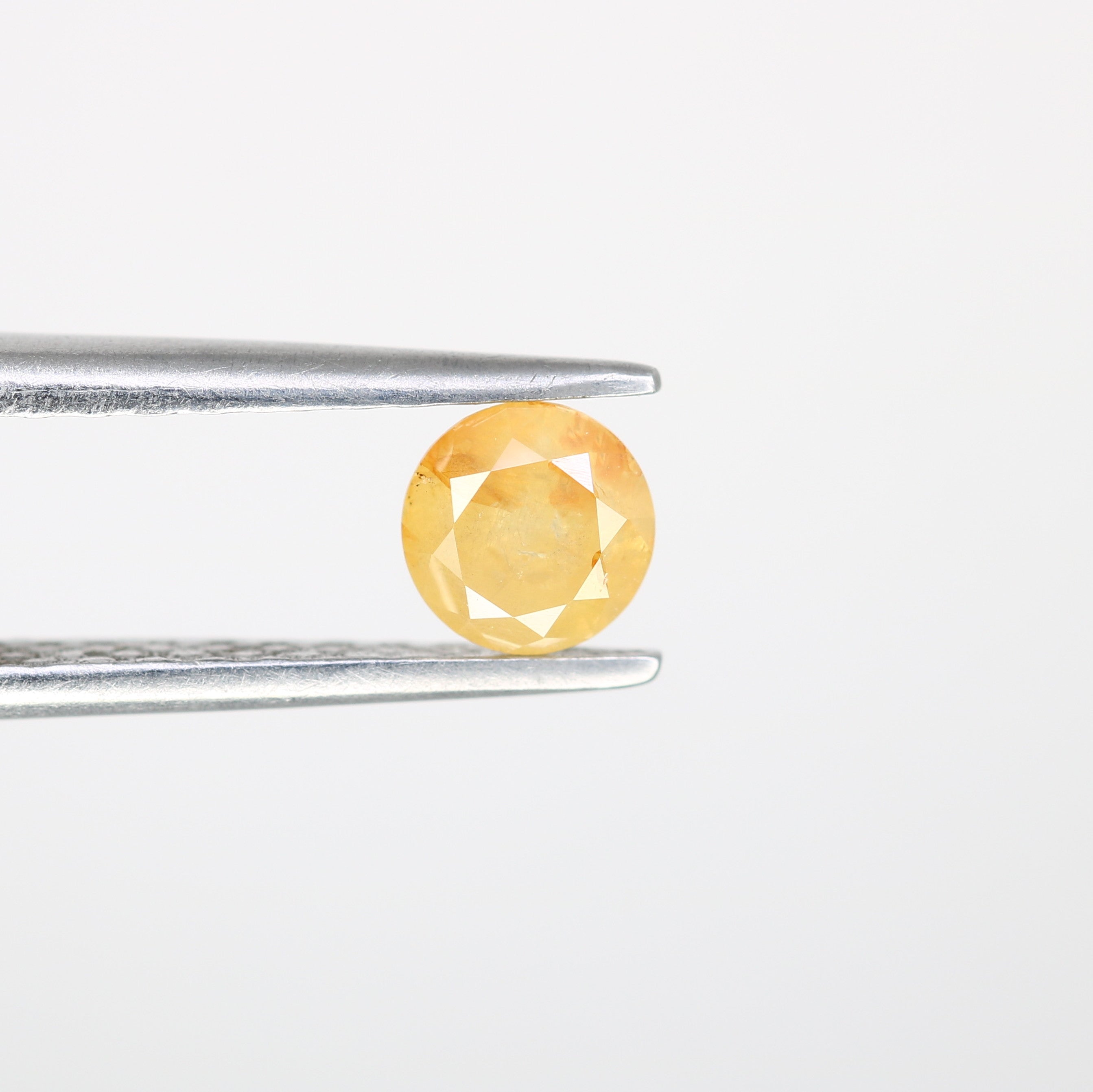 0.50 CT Light Yellow Loose Round Brilliant Cut Diamond For Engagement Ring