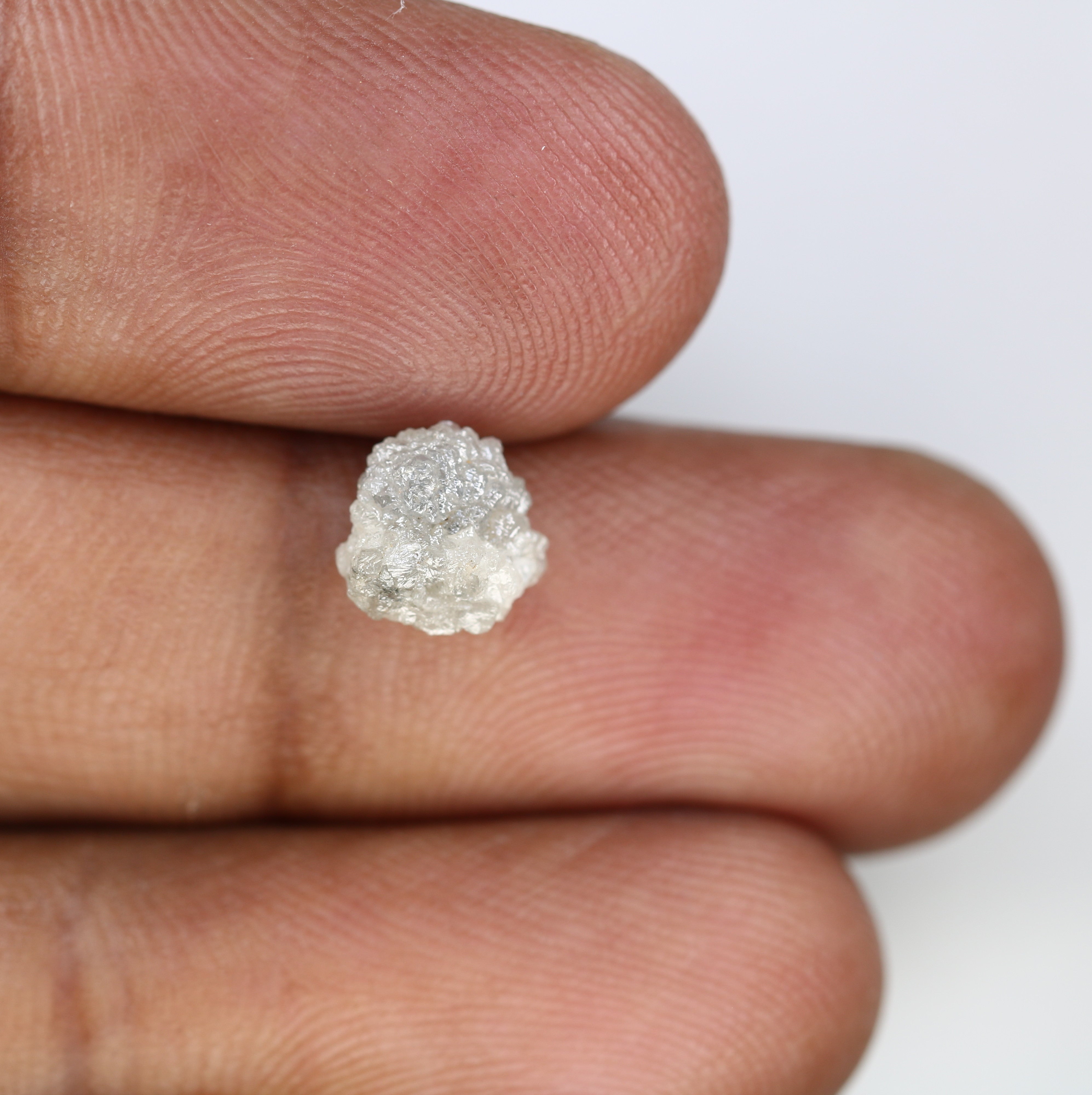 1.86 CT Raw Uncut Grey Rough Irregular Shape Diamond For Engagement Ring