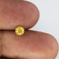 0.58 CT Round Natural Brilliant Cut Yellow Diamond For Engagement Ring