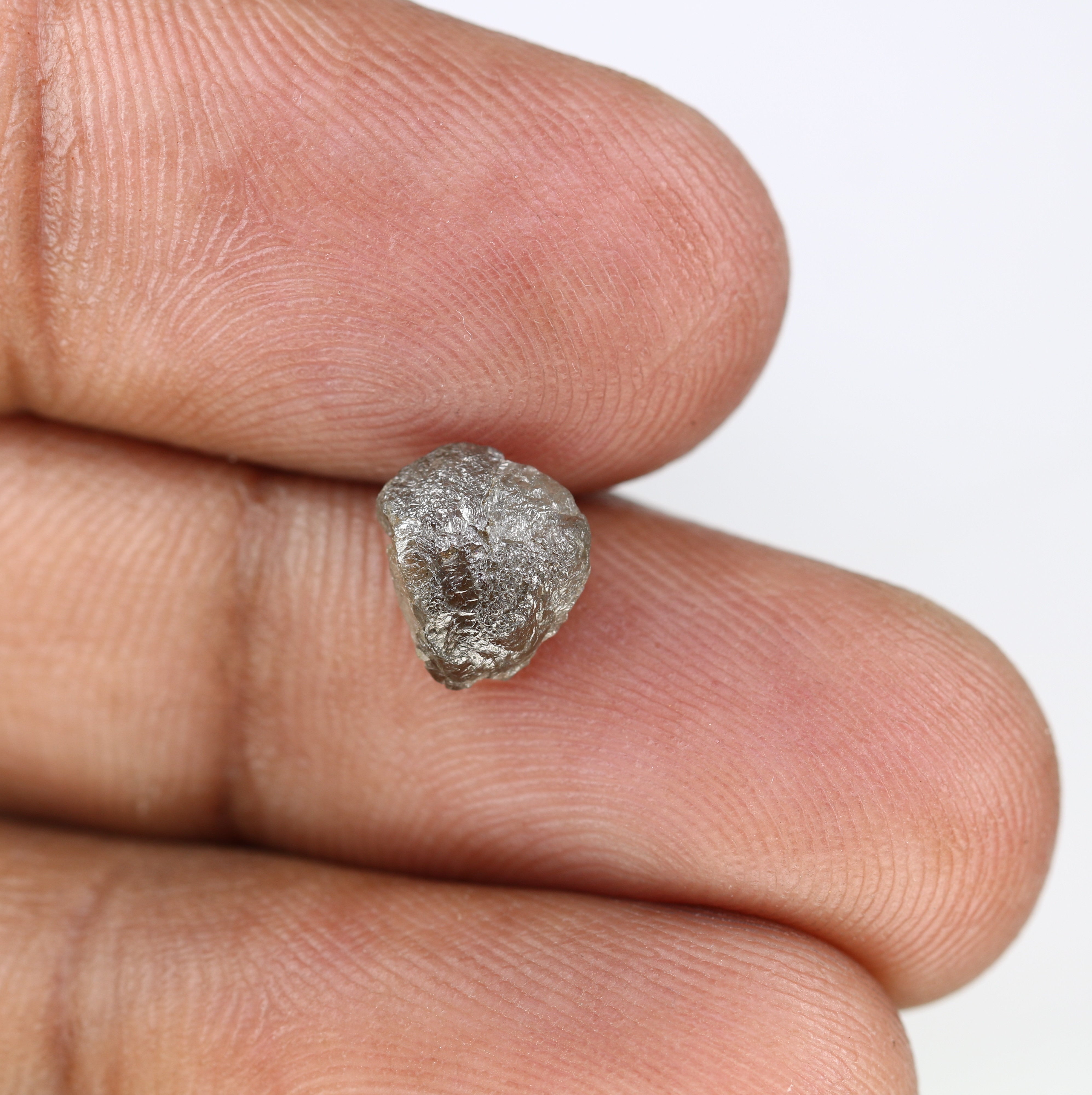 1.72 CT Rough Grey Irregular Shape Raw Diamond For Engagement Ring