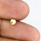 0.55 CT Brilliant Cut Round Yellow Natural Diamond For Engagement Ring