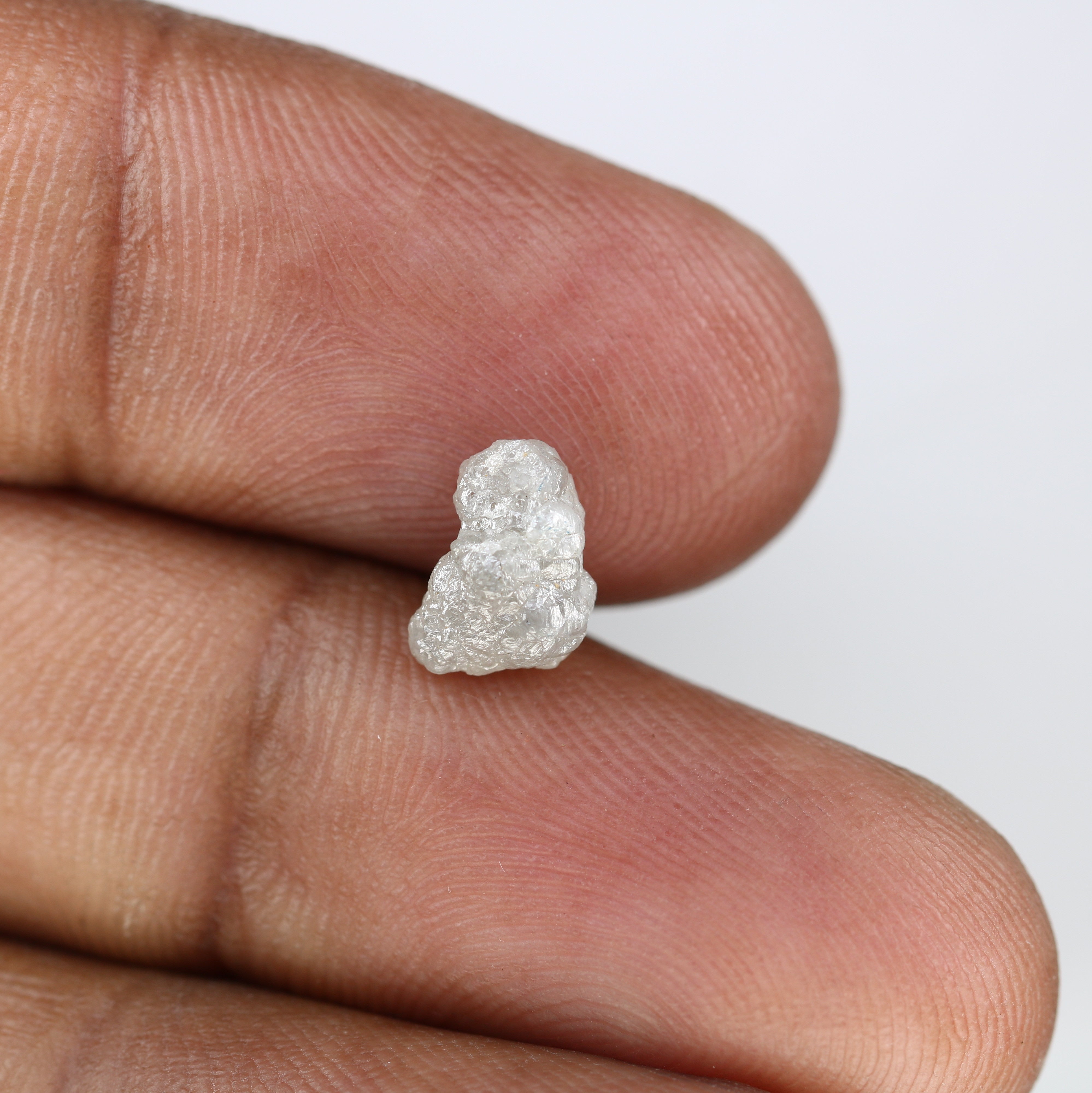 1.80 CT Rough White Color Natural Raw Uncut Irregular Shape Diamond For Wedding Ring
