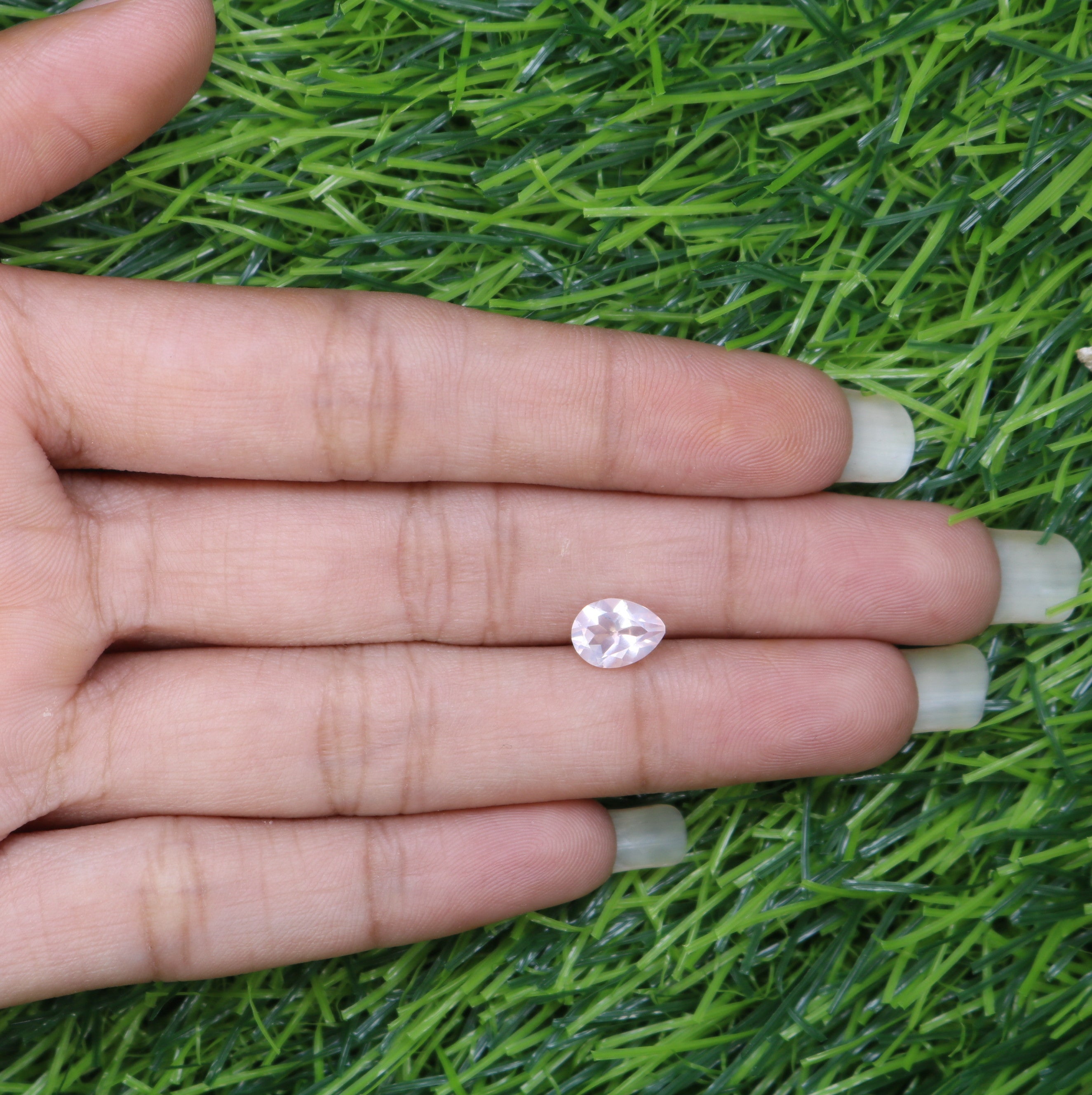 1.06 CT 8.10 MM Beautiful Pear Shape Rose Quartz Gemstone For Pendant