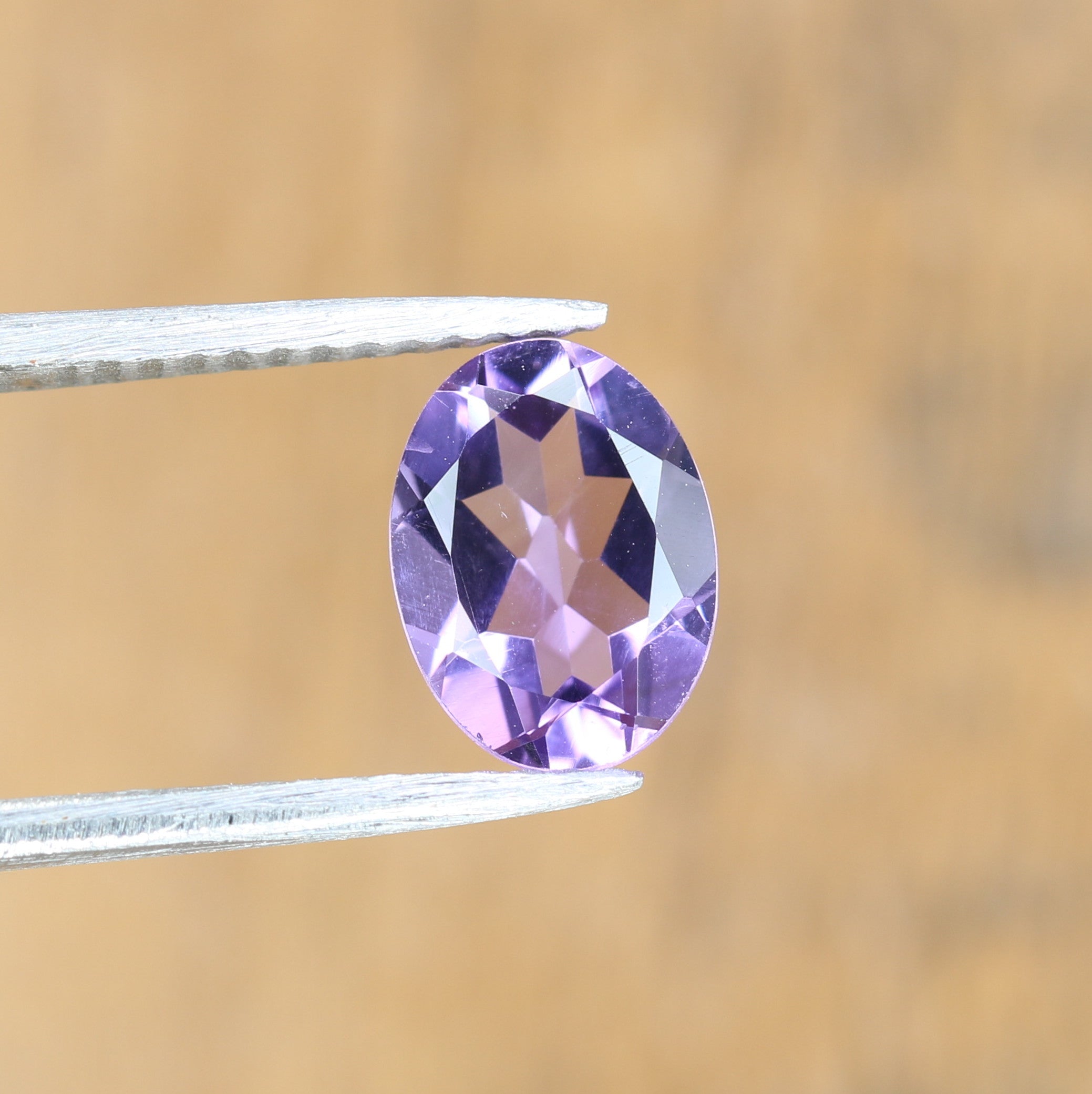 1.01 CT 8.40 MM Purple Amethyst Oval Cut Loose Gemstone For Engagement Ring