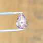 0.85 CT Loose Pear Cut Purple Amethyst Gemstone For Proposal Ring