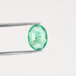 1.40 CT 8.88 MM Green Emerald Oval Cut Galaxy Loose Gemstone For Proposal Ring