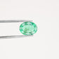 1.40 CT 8.88 MM Green Emerald Oval Cut Galaxy Loose Gemstone For Proposal Ring