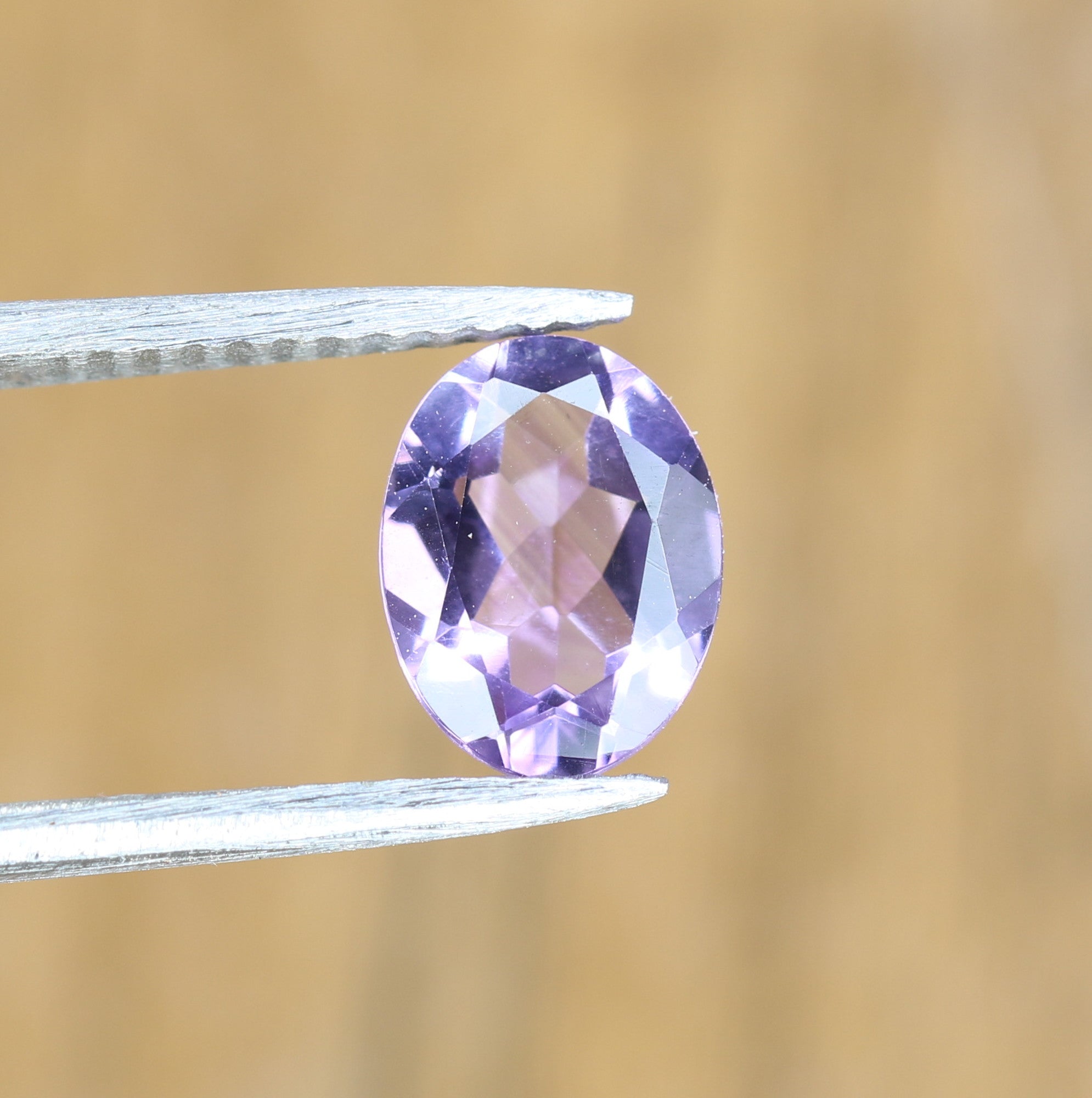 0.94 CT Oval Shape Galaxy Purple Amethyst Natural Gemstone For Designer Jewelry